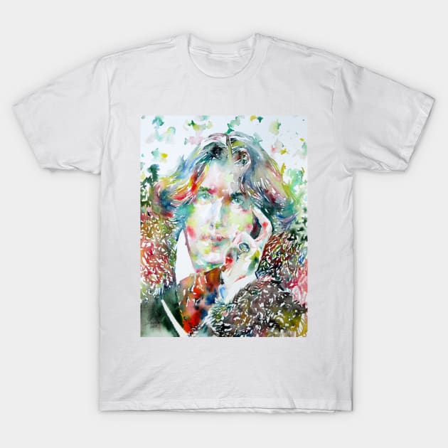 OSCAR WILDE - watercolor portrait.2 T-Shirt by lautir